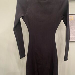 Chic Black Long Sleeve Dress